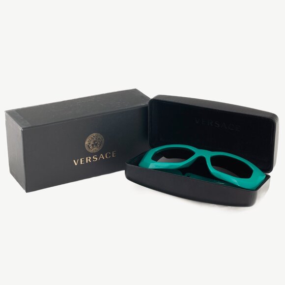 Versace VE4425U Green Medusa-Logo Rectangular Sunglasses - Picture 9 of 9
